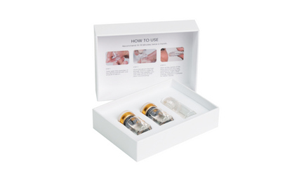 BeFabLuxx Cosmetic Micro-Infusion Kit | Derma Stamp 0.25 mm for Hydration, Plumping, Radiant Glow, Fine Line & Wrinkle Care – 5-Minute At-Home Skin care for  Face Lips & Neck