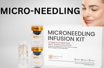 Micro-Infusion System, Best Microneedling Home Kit, Advanced Derma Facial Stamp, Peptide-Infused Hydrating Anti-Aging Serum At-Home Skincare Kit