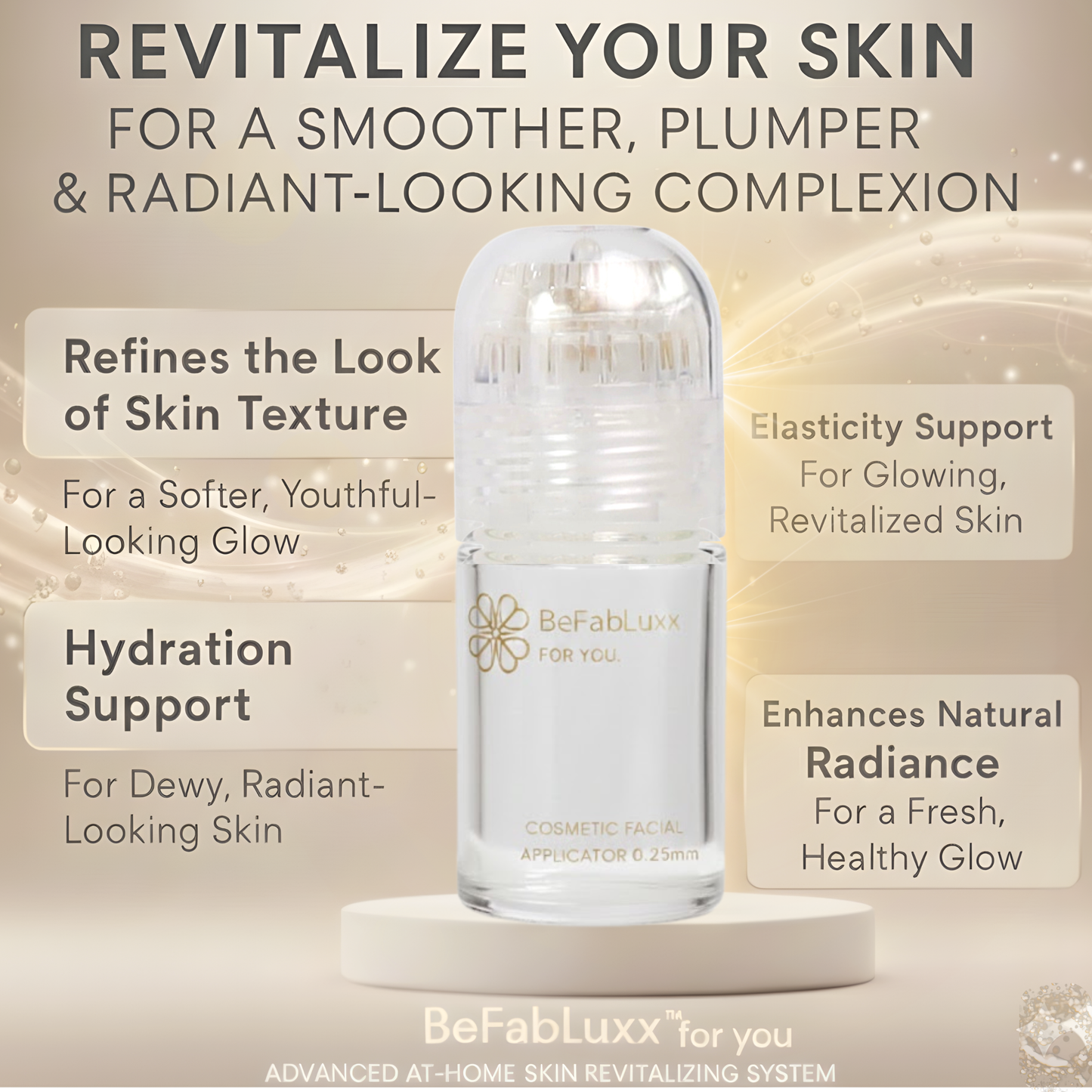 BeFabLuxx Micro-Infusion Facial System 0.5mm| At-Home Microneedling Serum Kit for Wrinkles, Hydration & Skin Renewal