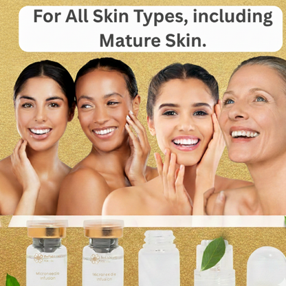 BeFabLuxx Micro-Infusion Facial System 0.5mm| At-Home Microneedling Serum Kit for Wrinkles, Hydration & Skin Renewal