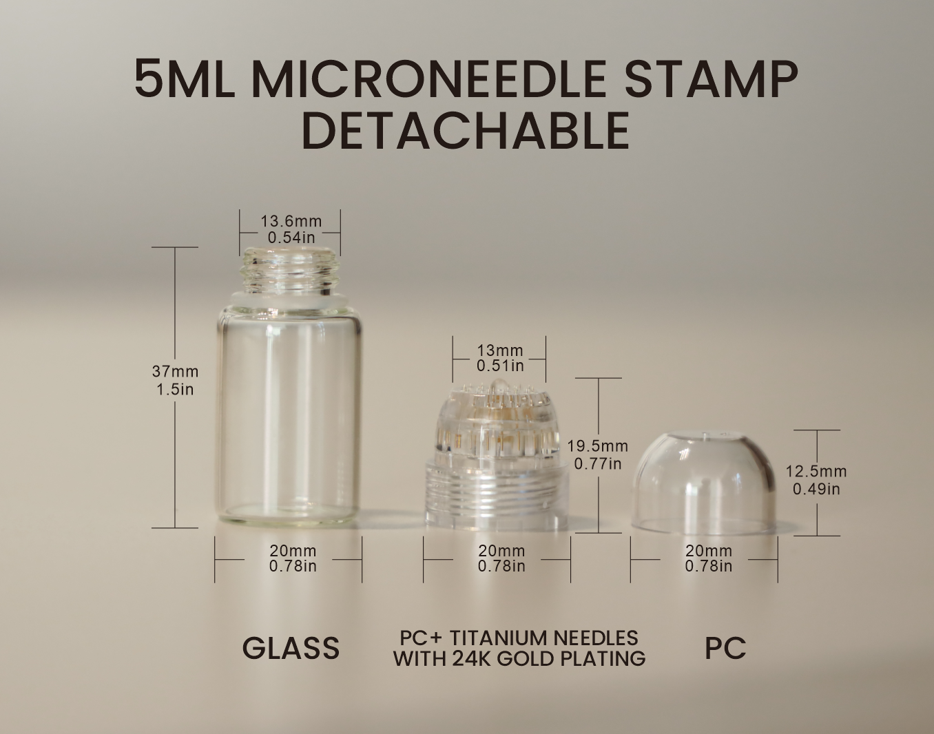 BeFabLuxx Cosmetic Micro-Infusion Kit | Derma Stamp 0.25 mm for Hydration, Plumping, Radiant Glow, Fine Line & Wrinkle Care – 5-Minute At-Home Skin care for  Face Lips & Neck