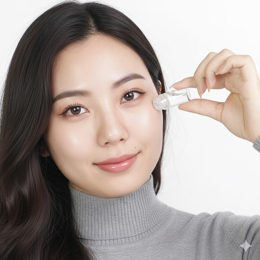 BeFabLuxx Cosmetic Micro-Infusion Kit | Derma Stamp 0.25 mm for Hydration, Plumping, Radiant Glow, Fine Line & Wrinkle Care – 5-Minute At-Home Skin care for  Face Lips & Neck