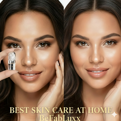 BeFabLuxx Micro-Infusion Facial System 0.5mm| At-Home Microneedling Serum Kit for Wrinkles, Hydration & Skin Renewal